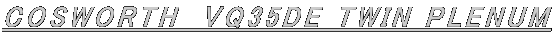 COSWORTH@VQ35DE TWIN PLENUM